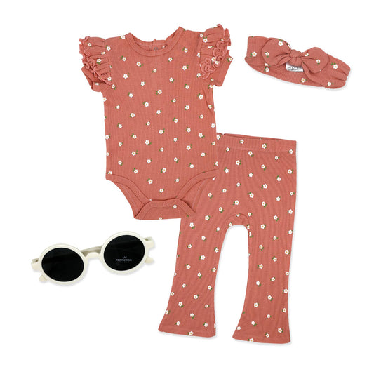 4 Piece Pant Set w/Sunglasses
