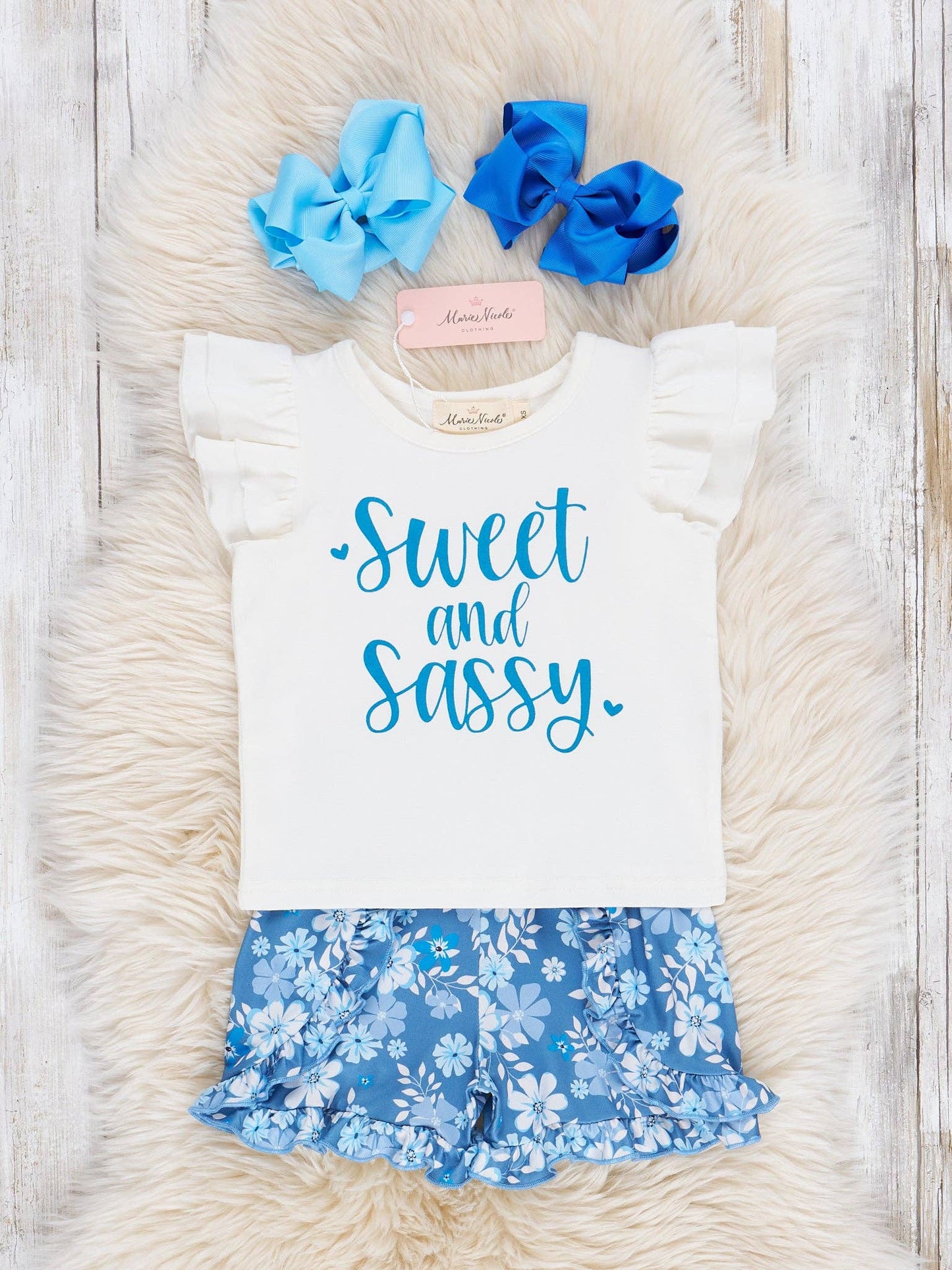 Sweet & Sassy Floral Ruffle Outfit