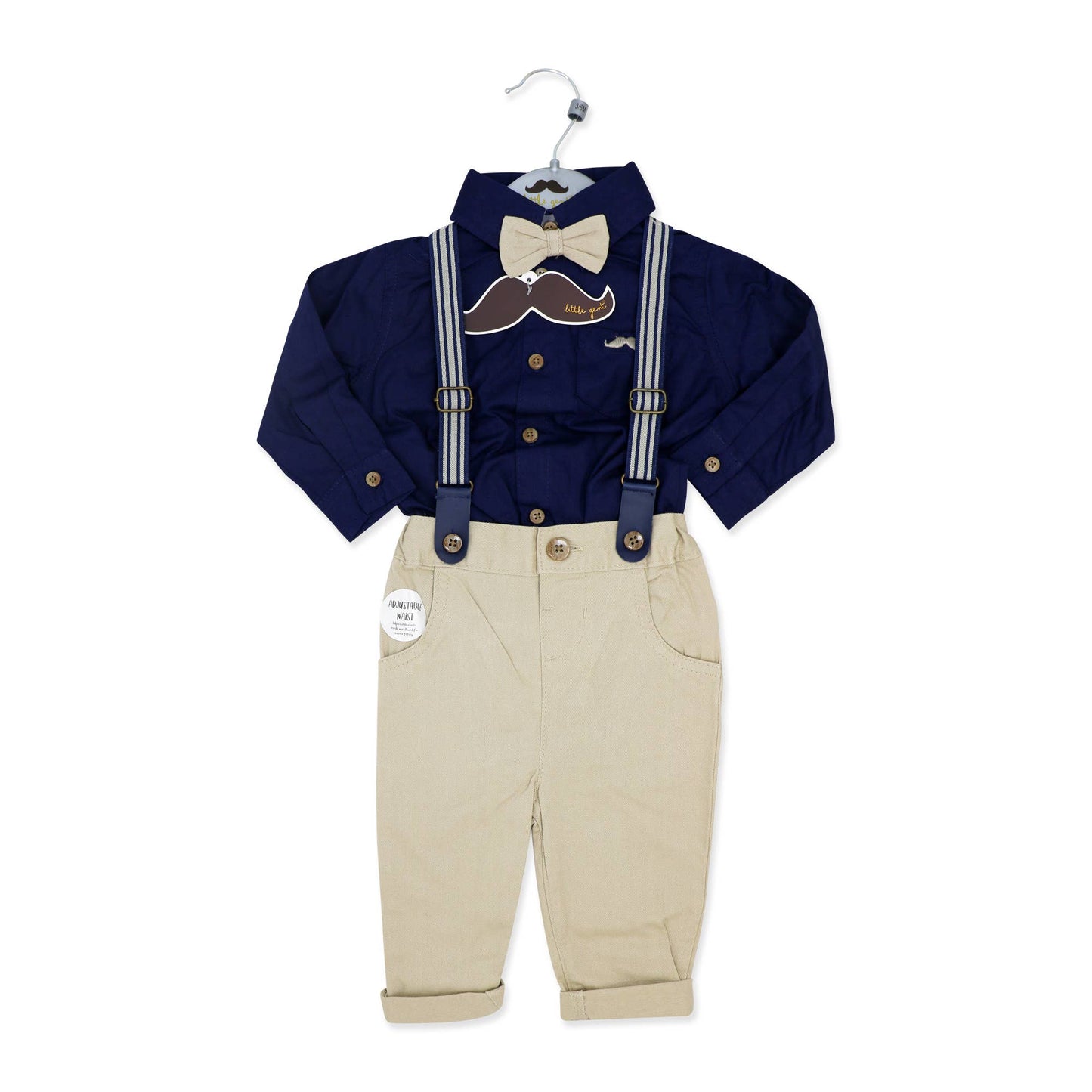 4 Piece Set w/ Suspenders & Bowtie
