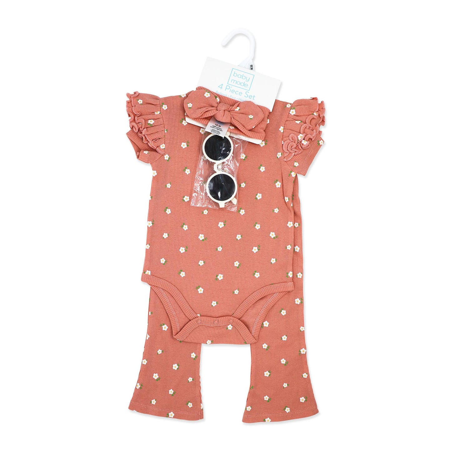 4 Piece Pant Set w/Sunglasses