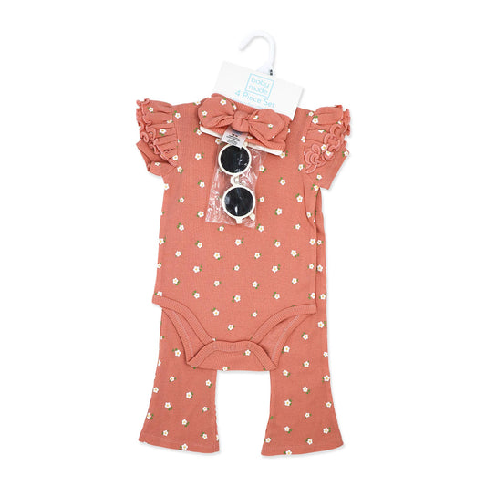 4 Piece Pant Set w/Sunglasses