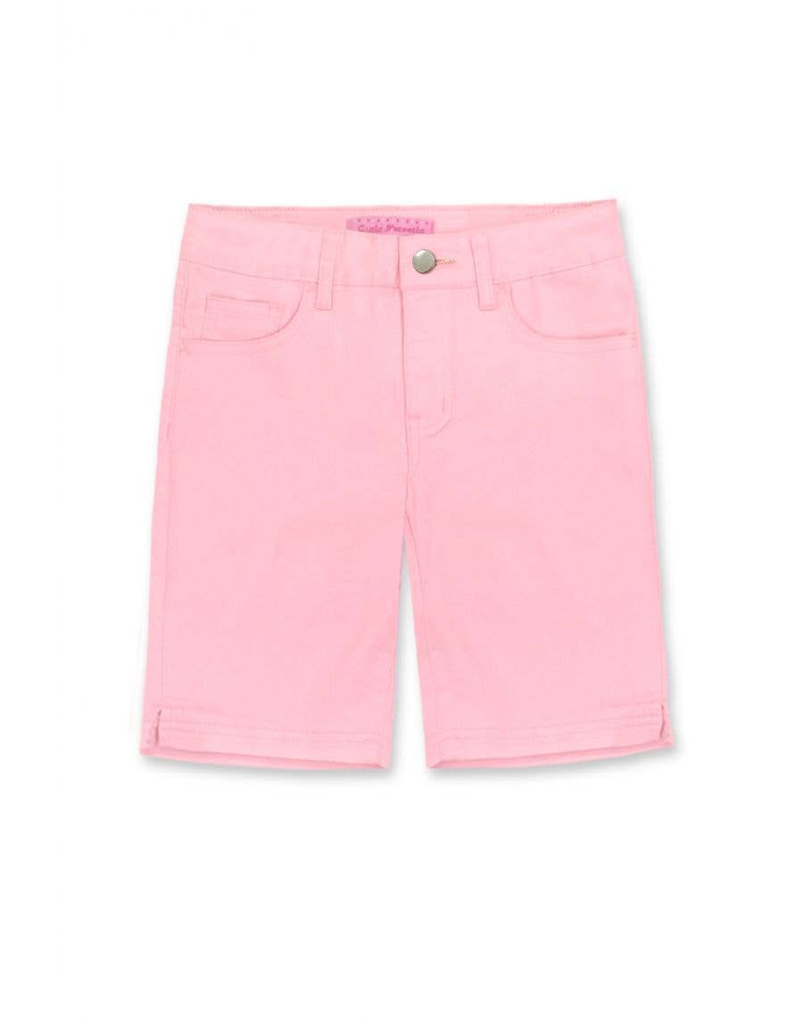 Colored Denim Bermuda Shorts
