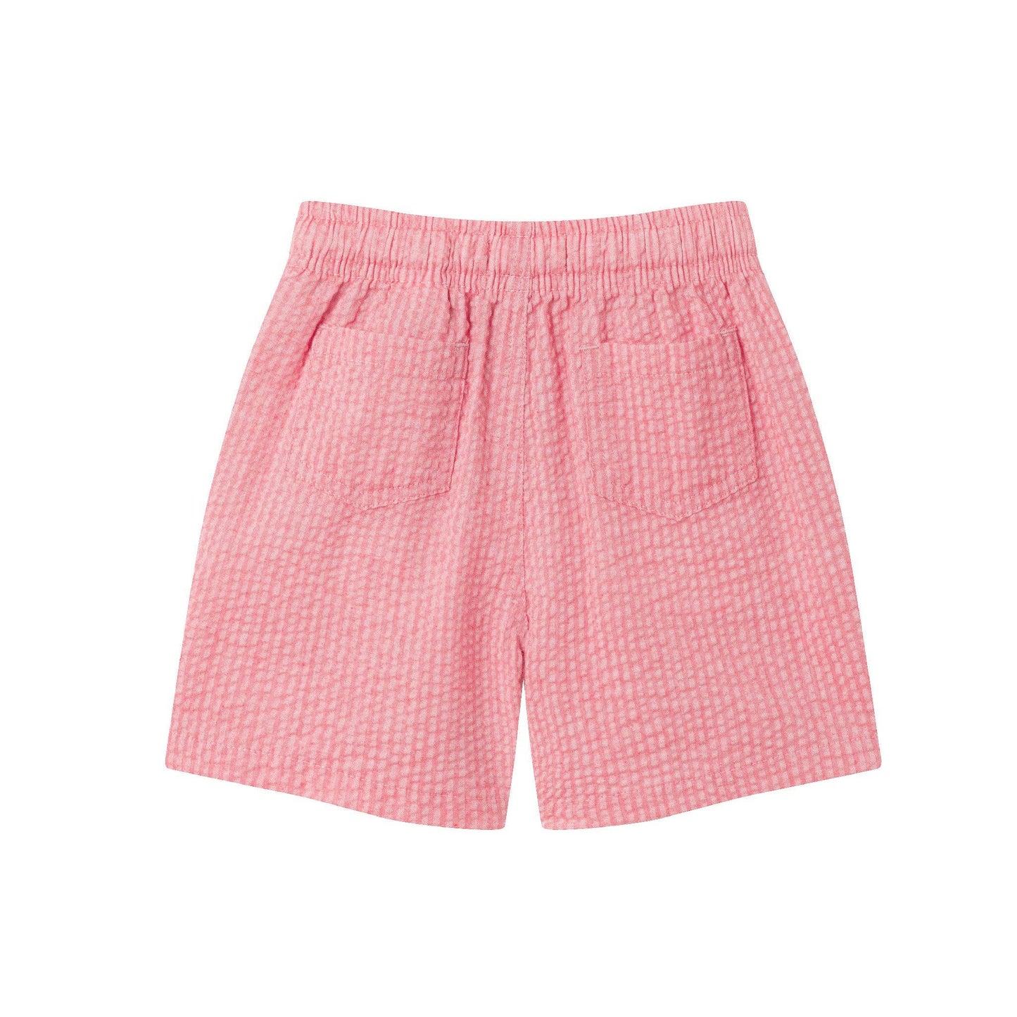 Coral Seersucker Short Set