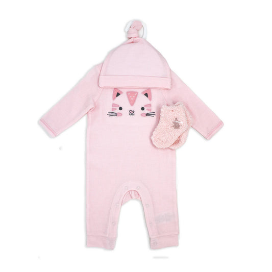 3 Piece Kitty Romper Set