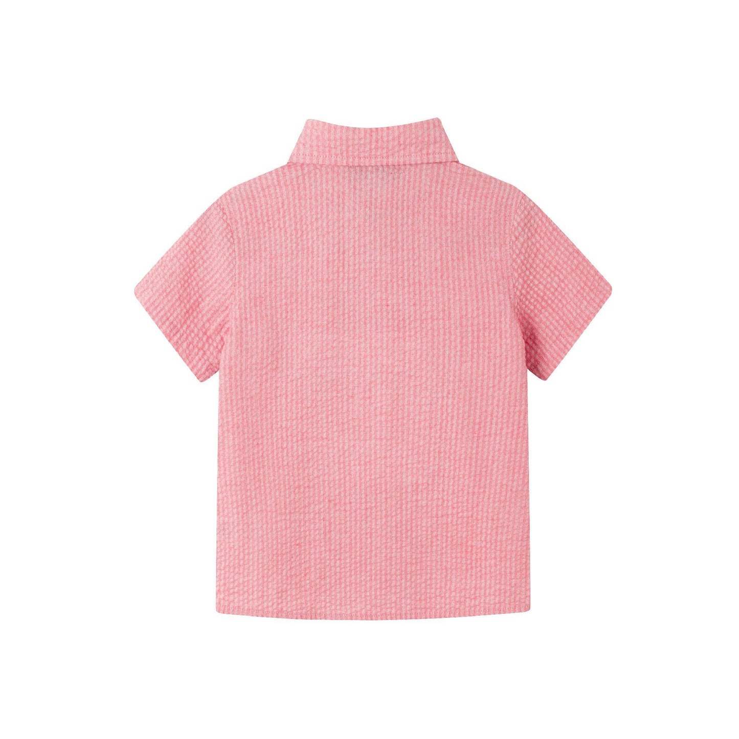Coral Seersucker Short Set