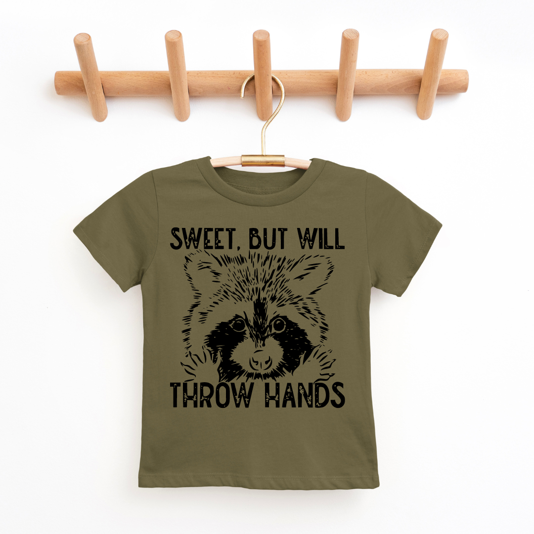 "Sweet But Will Throw Hands" Graphic Tee