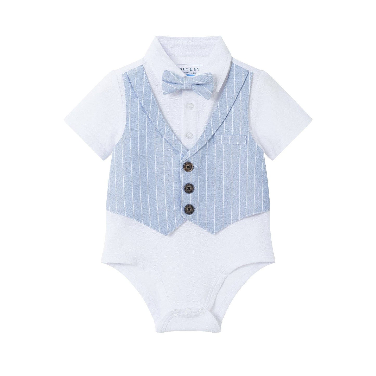 Pinstripe Vest & Short Set