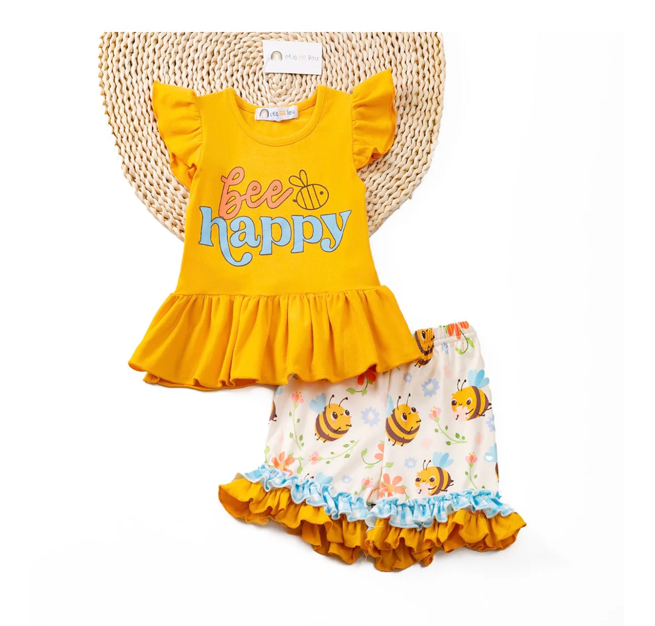 "Bee Happy" Short Set