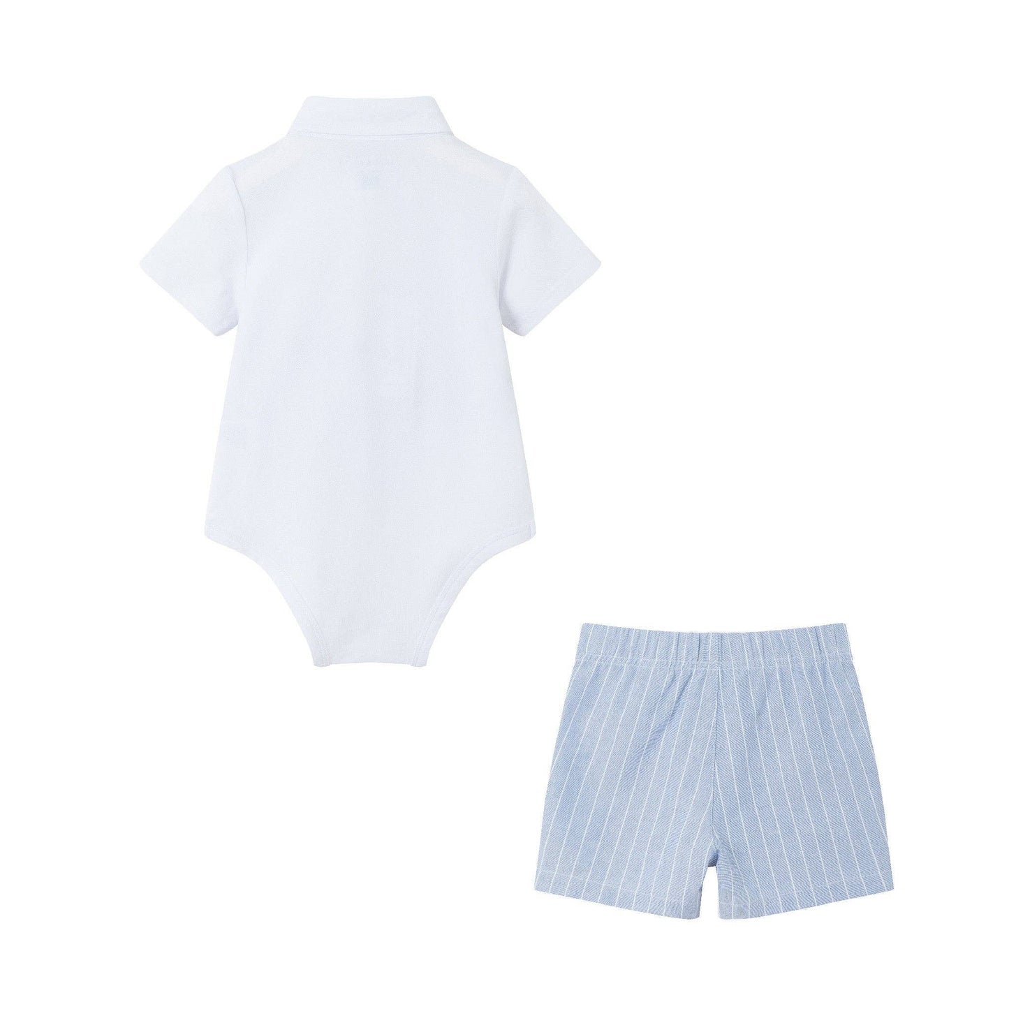 Pinstripe Vest & Short Set