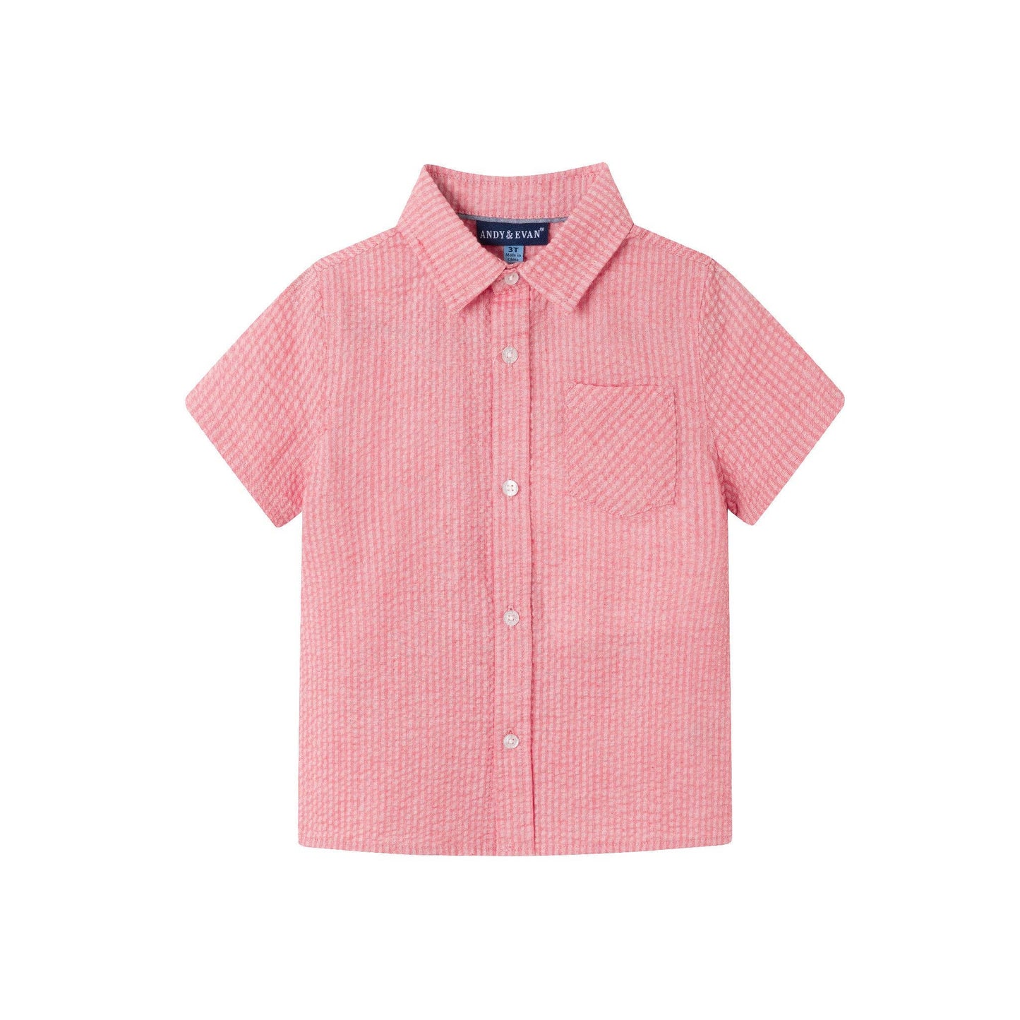 Coral Seersucker Short Set
