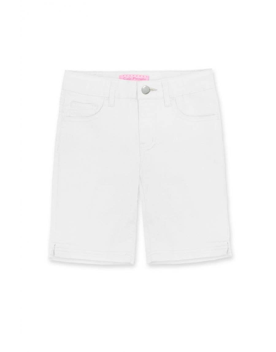 Colored Denim Bermuda Shorts