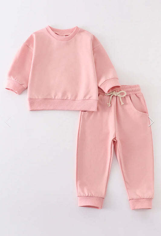 Light Pink Jogger Set