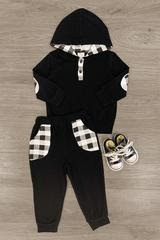 Black & White Jogger Set