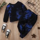 Blue/Black Tie Dye Set