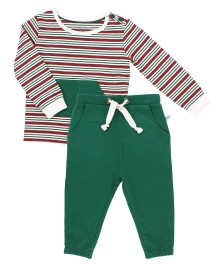Peppermint Striped Jogger Set