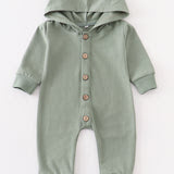 Hooded Romper - Sage